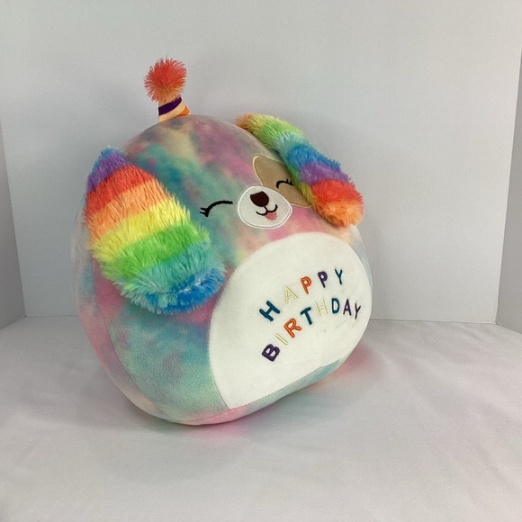 Rainbow Plush Happy Birthday Toy - Picture 3 of 6